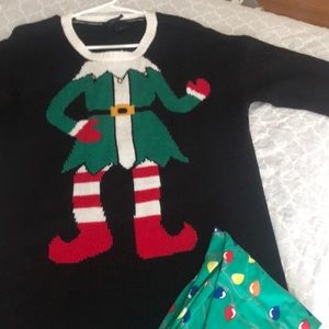 Christmas sweater and leggings set